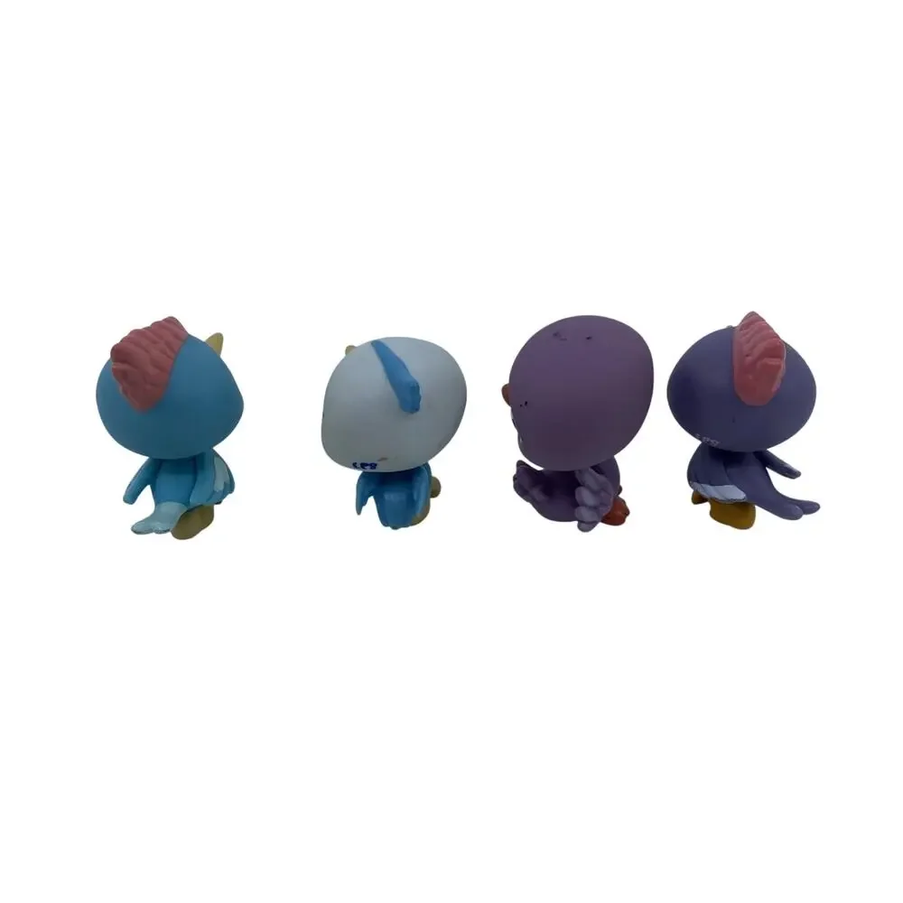 Littlest Pet Shop Bird Lot of 4 Figures Woodpecker, Swan, Pelican